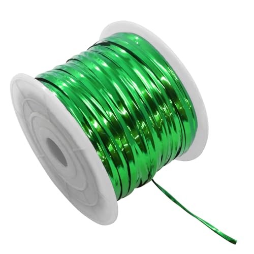 100 Yards Metallic Twist Ties Roll - 4mm Plant Garden Twist Ties Bread, Green