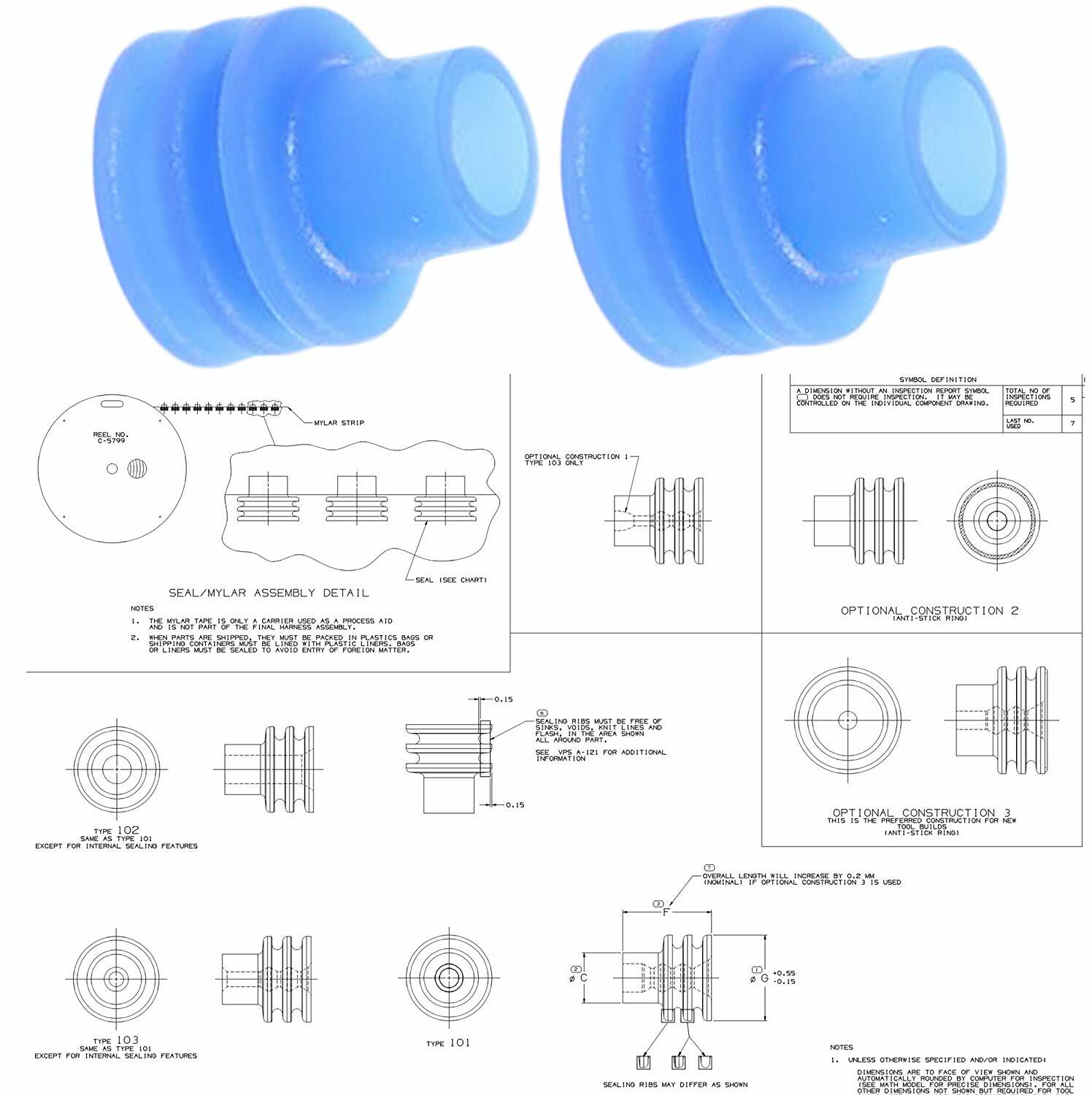 Delphi Metri-Pack Sealed Connector 14-16 awg Terminals 280 Series