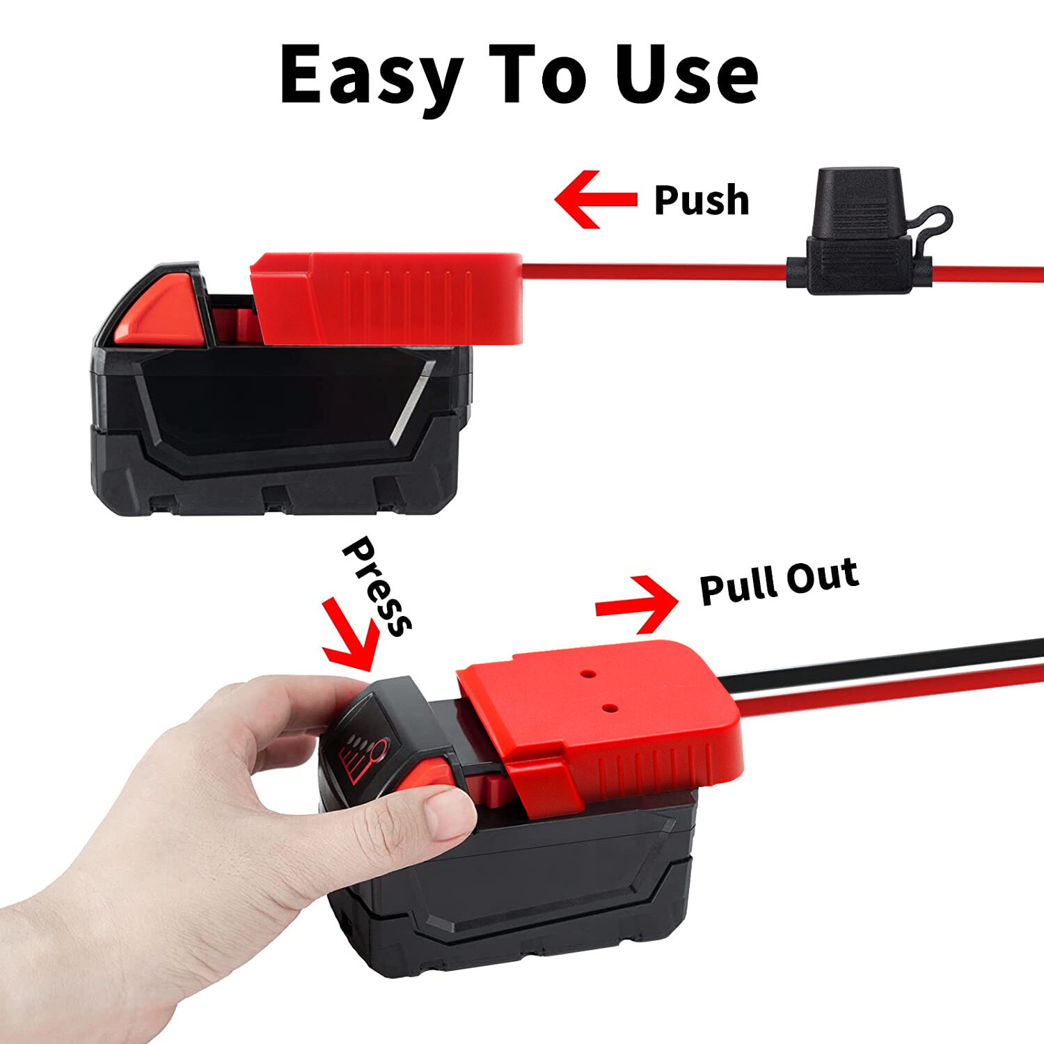 DIY Power Wheels Adapter Connect Compatible With Milwaukee M18 18V Battery Dock