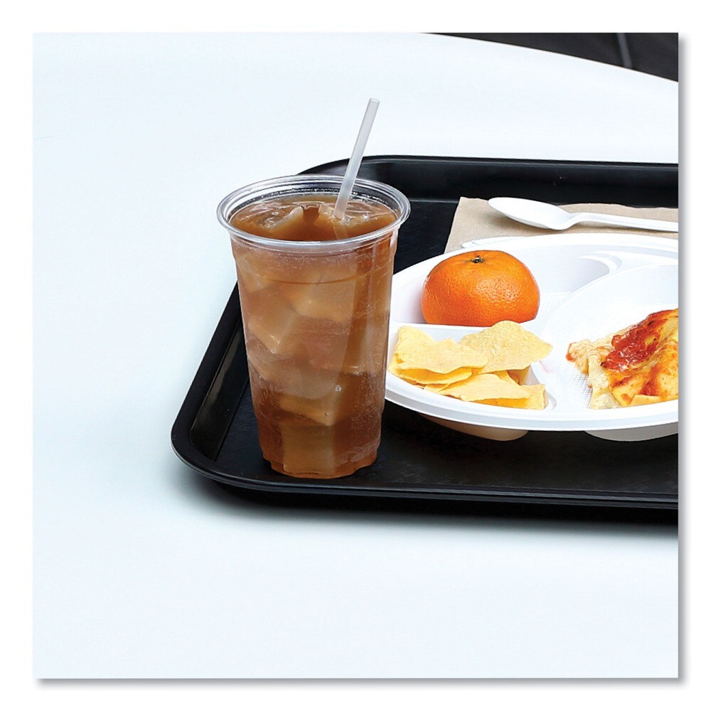 Boardwalk JSTU775T50 7.75" Unwrapped Plastic Jumbo Straws (250/Pk, 50 Pk/Ct) New