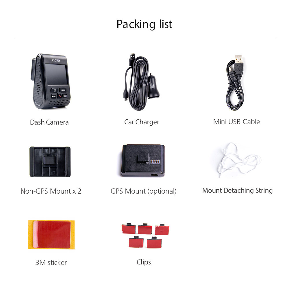 VIOFO A119 V3 Dash Cam 2K 2560x1600P Quad HD+ Car Dash Camera with GPS Logger