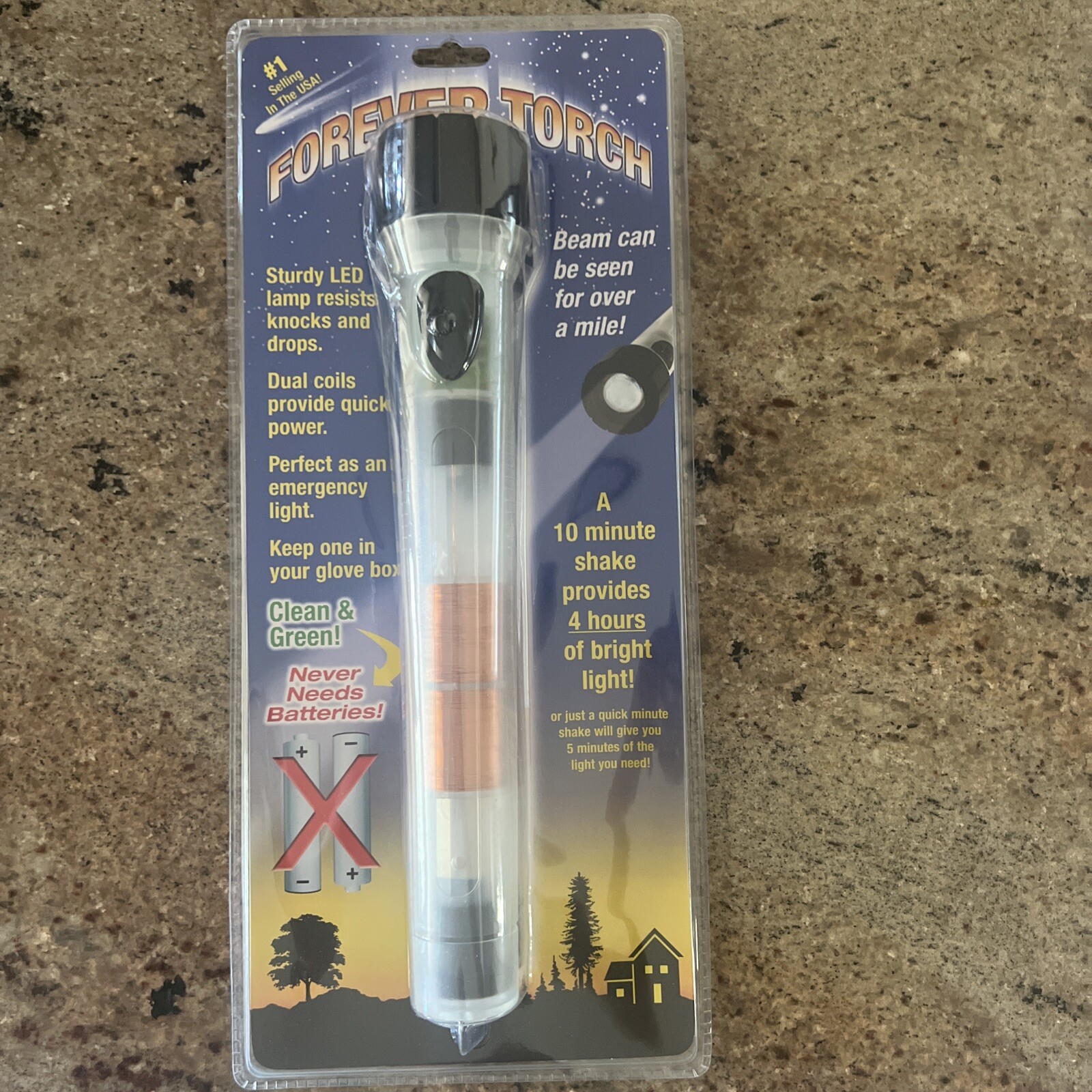 Forever Torch Shake Flashlight Set of 2, No-Battery Lights