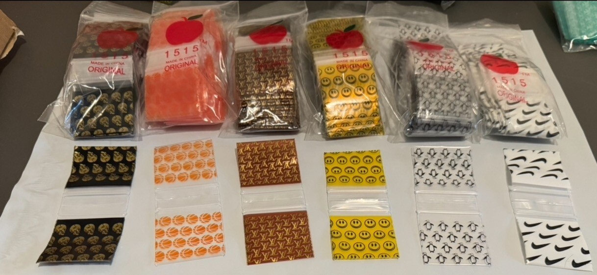 10,000pcs BULK DIME BAGS 1.5" x 1.5" ALL PREMIUM PATTERNS! 10+ STYLES!