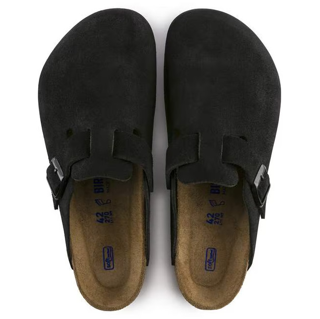 NWT Birkenstock Boston Soft Footbed Suede Leather Unisex Clogs All Size EU