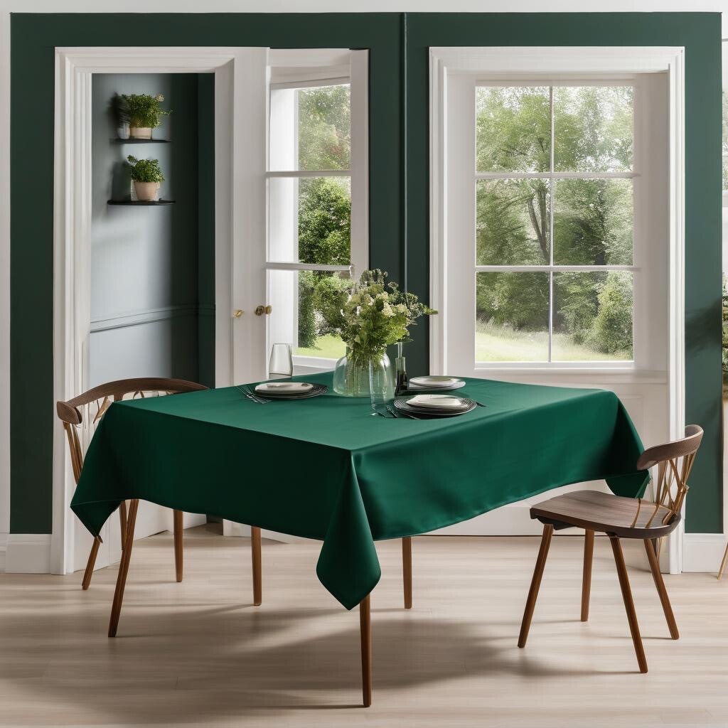 Square Polyester Tablecloth 52x52'' Wedding Banquet Polyester Table Cover 1-36pc