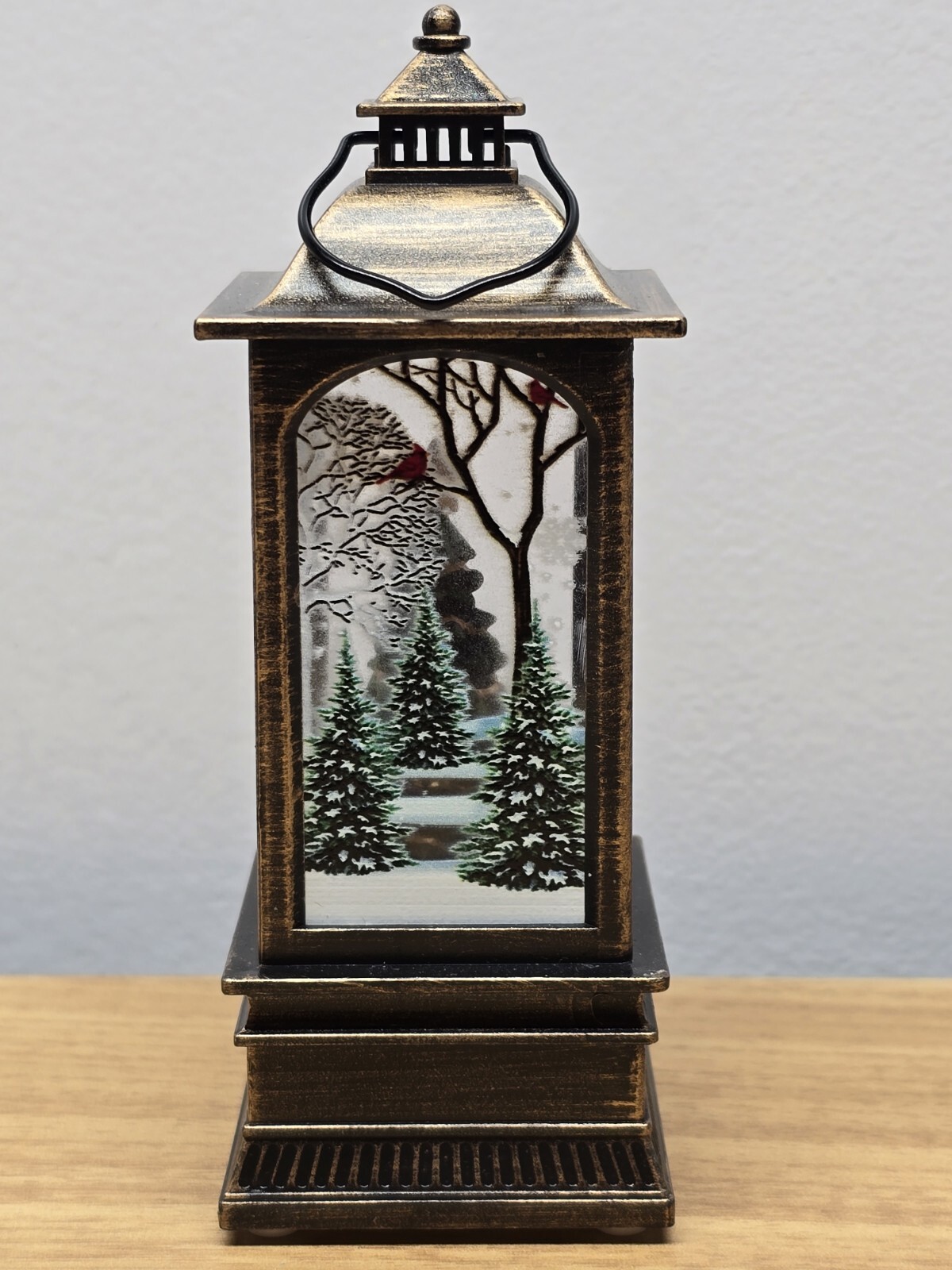 Christmas Decorations Lantern Christmas Tree Lighted Glittering Lantern 13x5x5cm