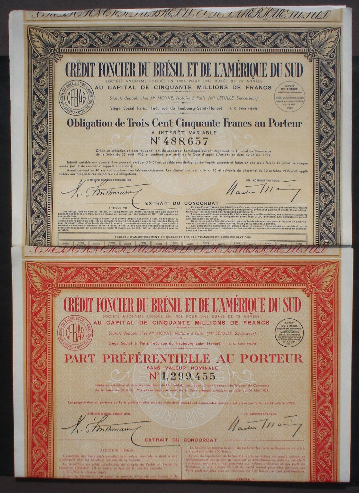 Brazil, Collection of 12 Bonds and Stocks 1885 - 1939, all are uncancelled