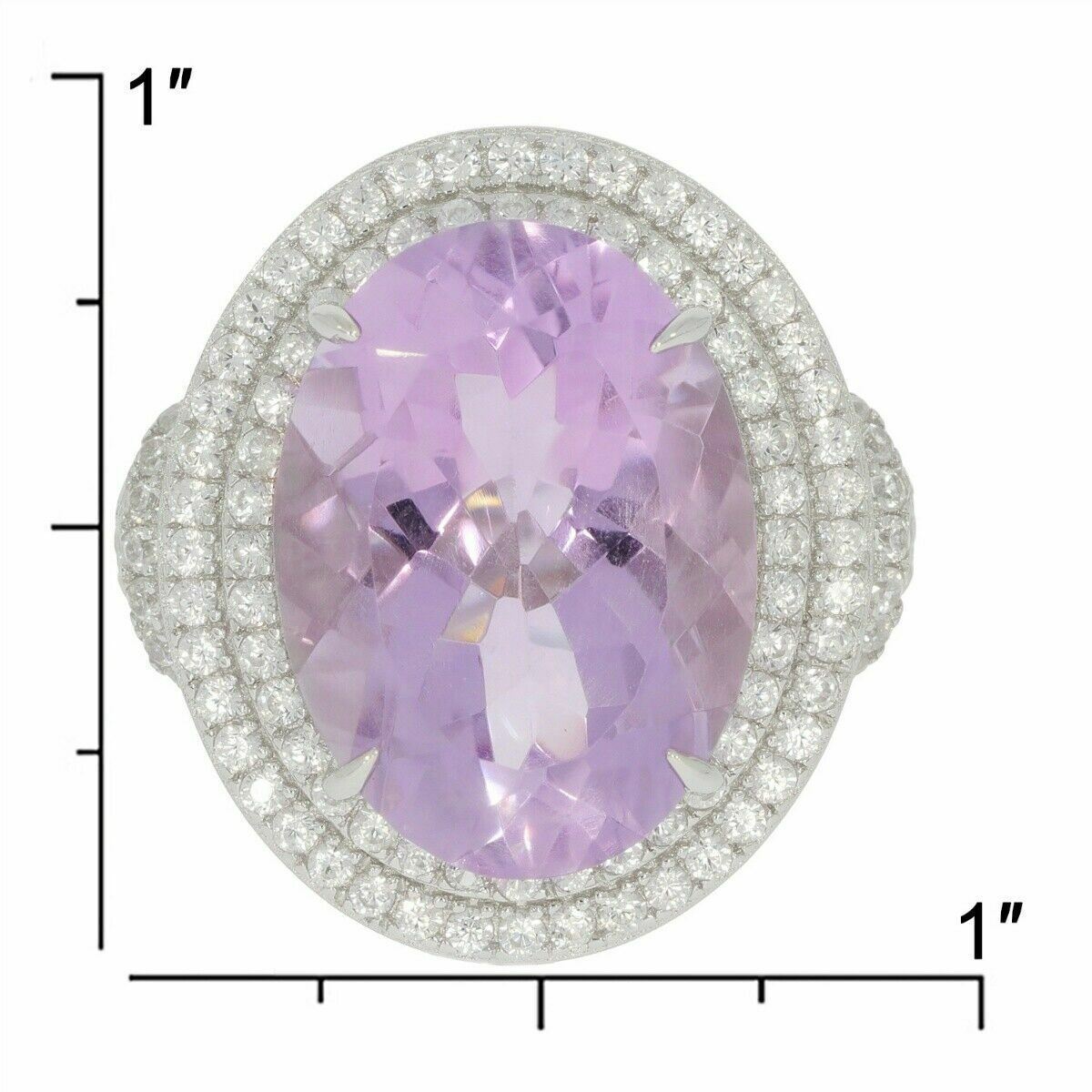 Sterling Silver Semi Mount Ring Setting Oval OV 18x13mm Halo Topaz or Moissanite