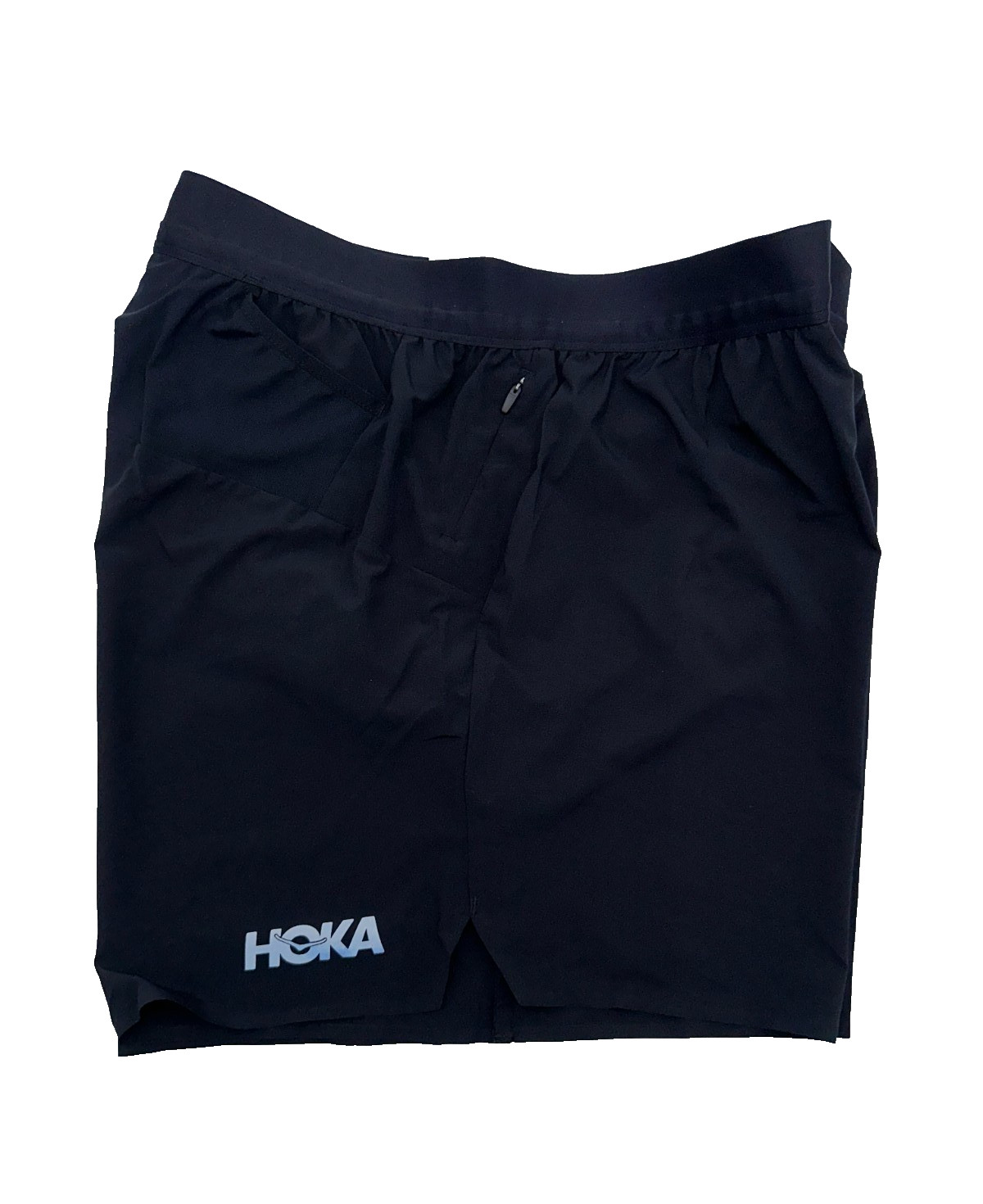 $68 HOKA Men's Glide Short with Brief 5" - 1151077 -Black - Medium-New With Tag