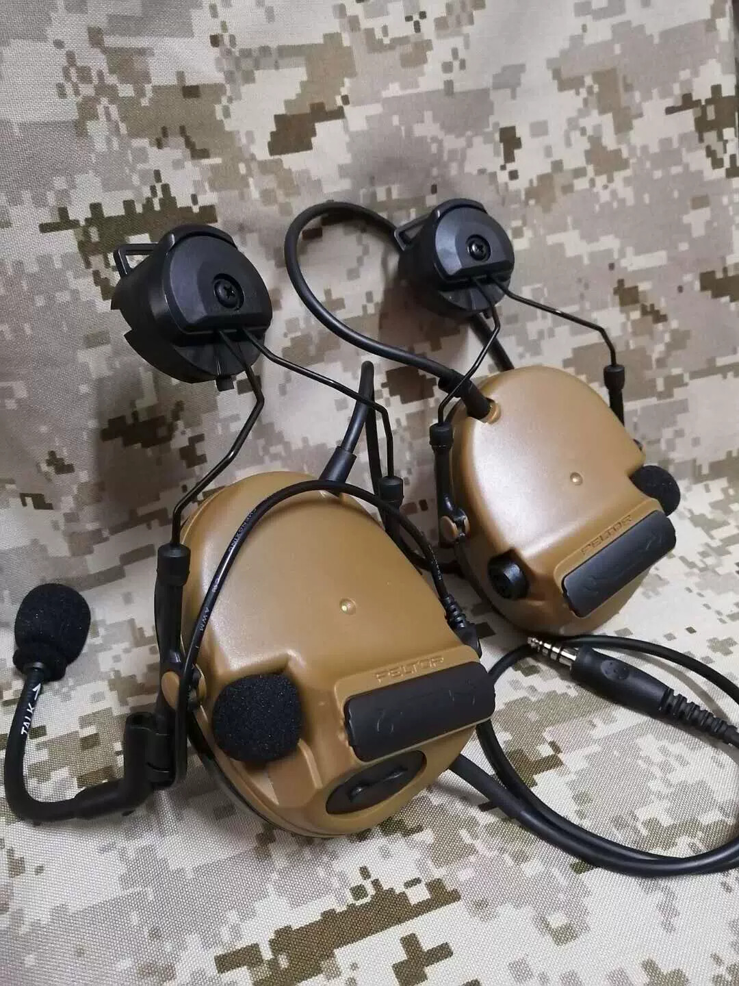 COMTAC III /C3 Single Com Noise Reduction Headset For TCA TRI /Real Mil-Spec PTT