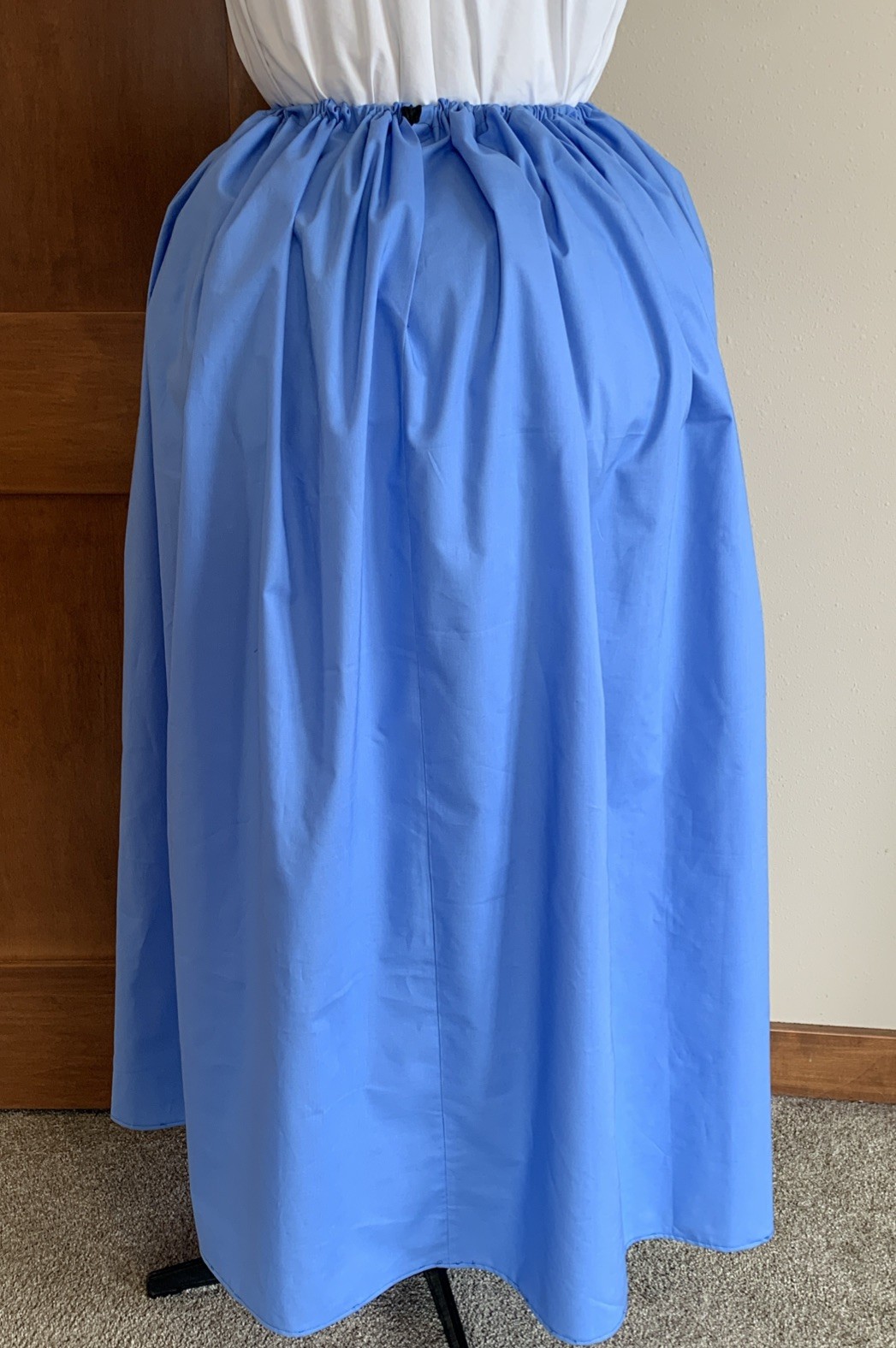 Outlander Skirt.Drawstring , One Size. 100% Cotton. Colonial, Pioneer, Petticoat
