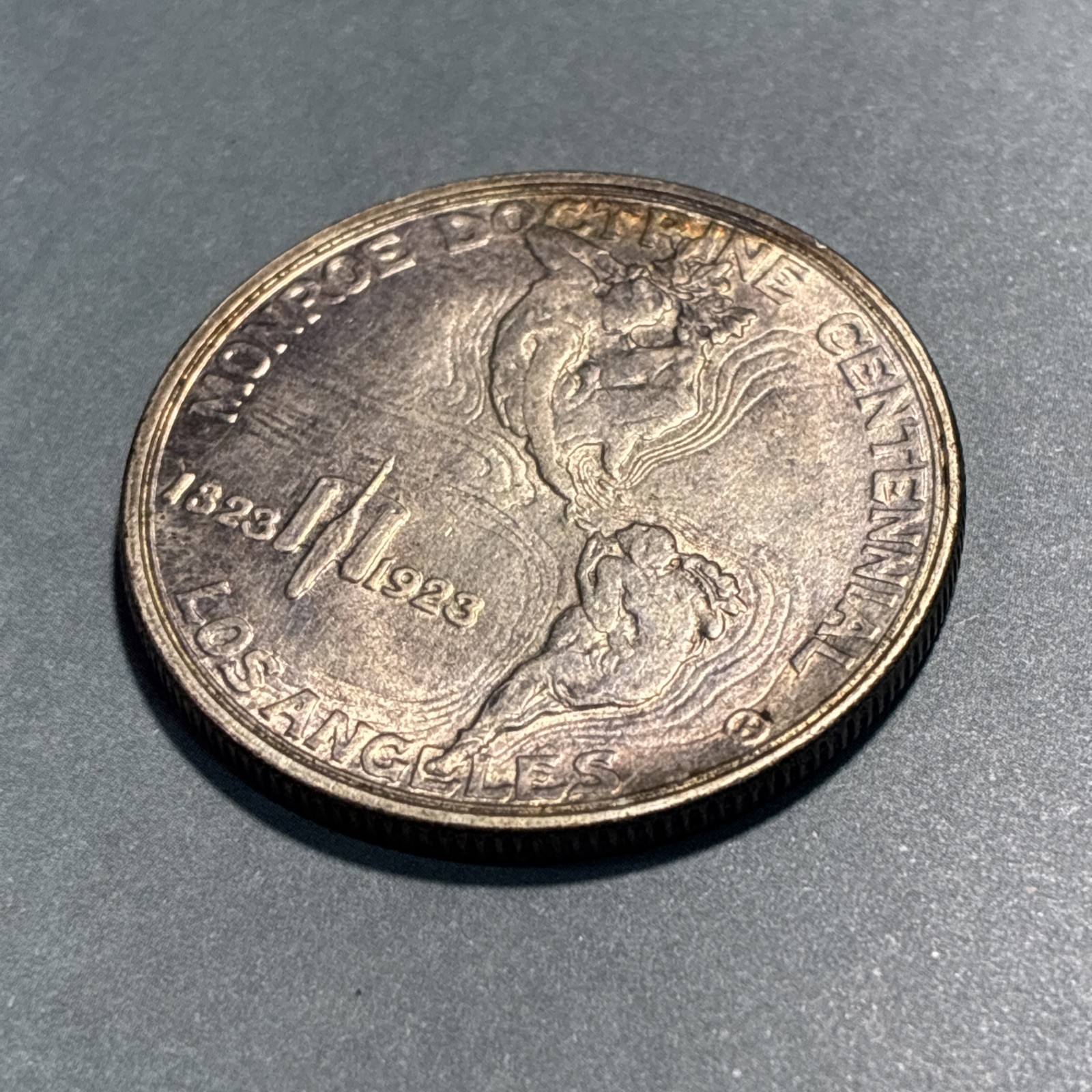 1923-S Monroe Doctrine Commemorative Half Dollar 90% Silver 50C