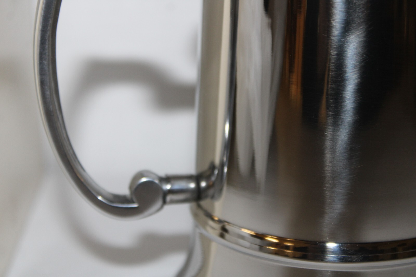 STAINLESS STEEL SILVERTONE TANKARD MUG VINTAGE THINGS REMEMBERED BEER STEIN