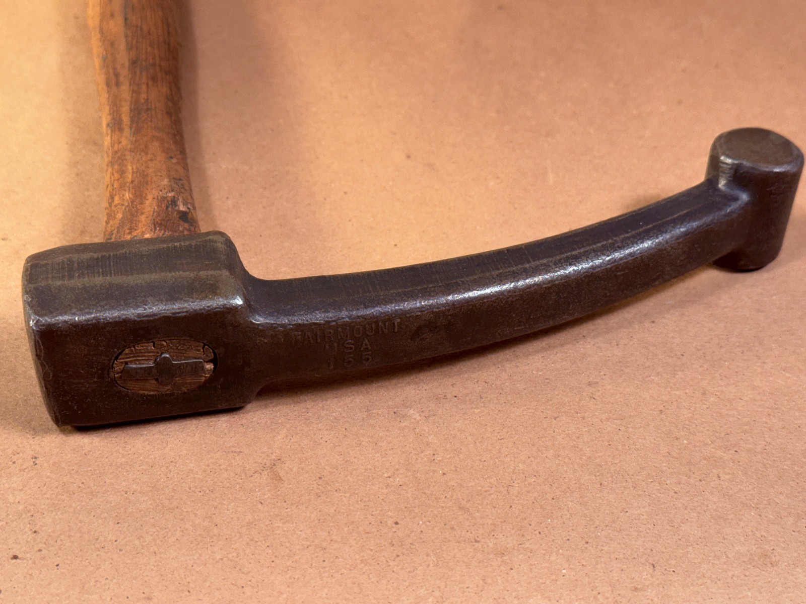 Vintage Fairmount No. 155 Auto Body Bumping Hammer w/ Blue Point Handle
