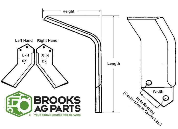 15 each Tiller Tines fits John Deere PT8446 & PT8447 Full Set Model 550