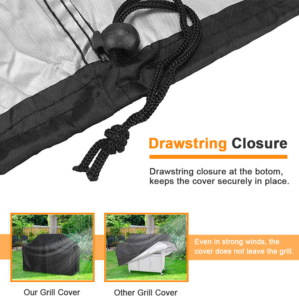 BBQ Gas Grill Cover Barbecue Waterproof Outdoor Heavy Duty UV Protection 57 Inch