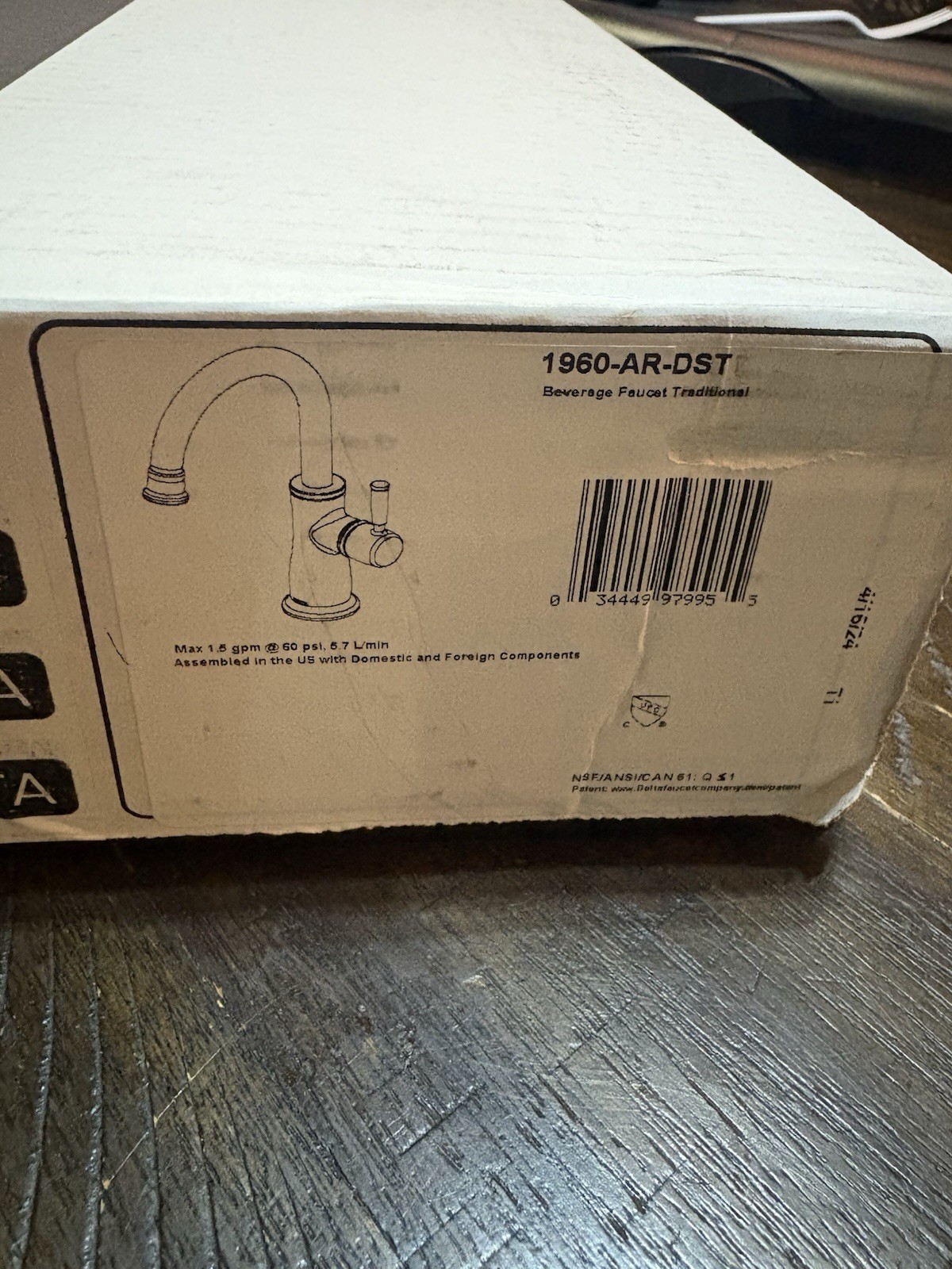 DELTA 1960-AR-DST Cold Water Traditional Beverage Faucet Arctic Stainless