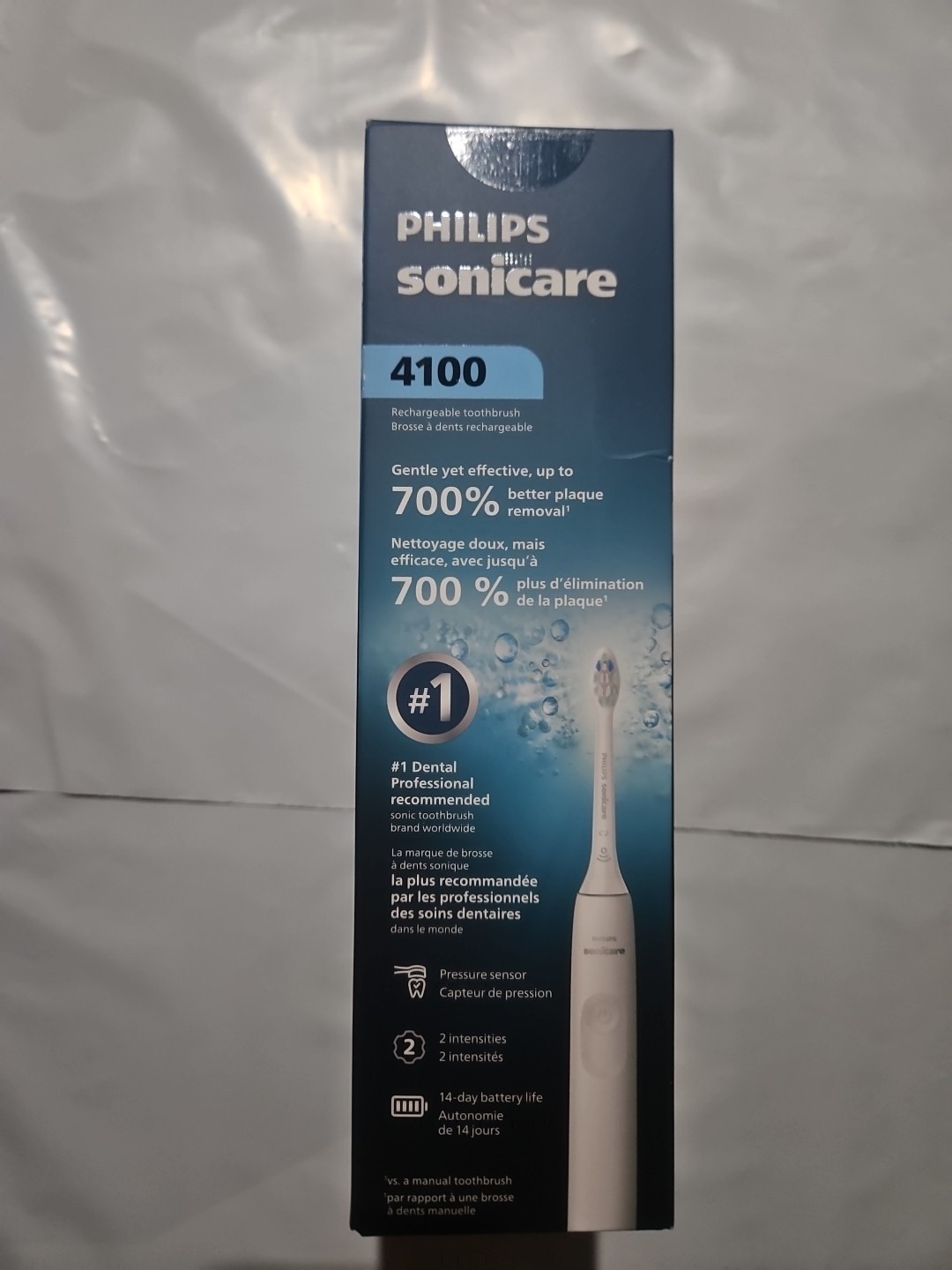 NEW Philips Sonicare 4100 Rechargeable Electric Toothbrush White