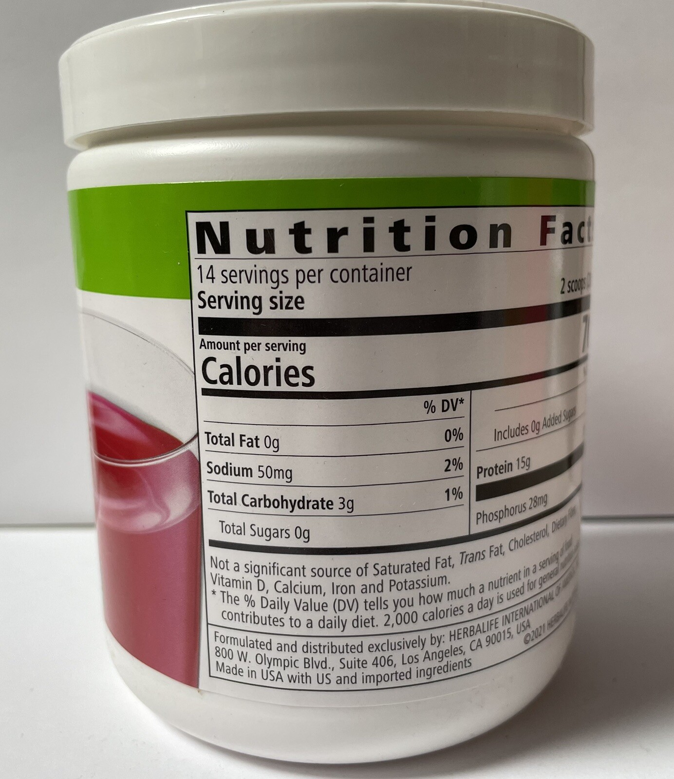 Herbalife Beverage Mix Wild Berry ,Protein-Based Snack For Energy And Nutrition