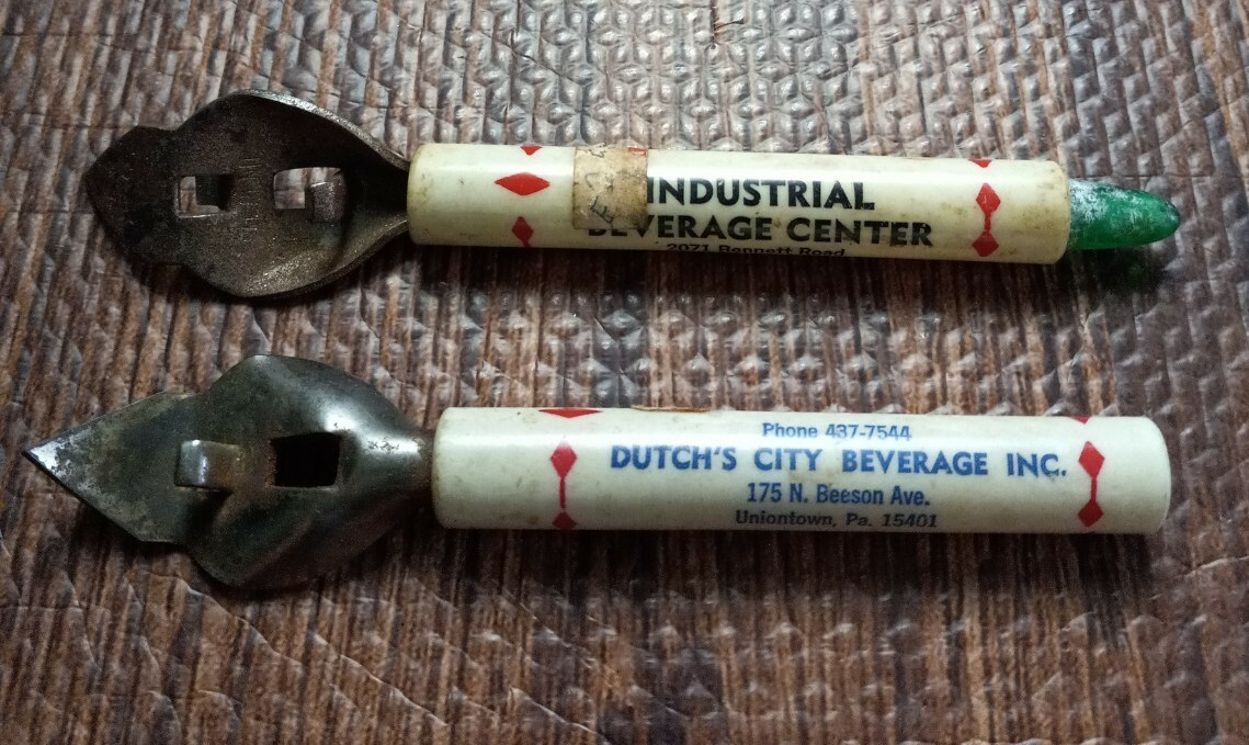 Vintage Bottle Opener Advertising Beer Set of 2