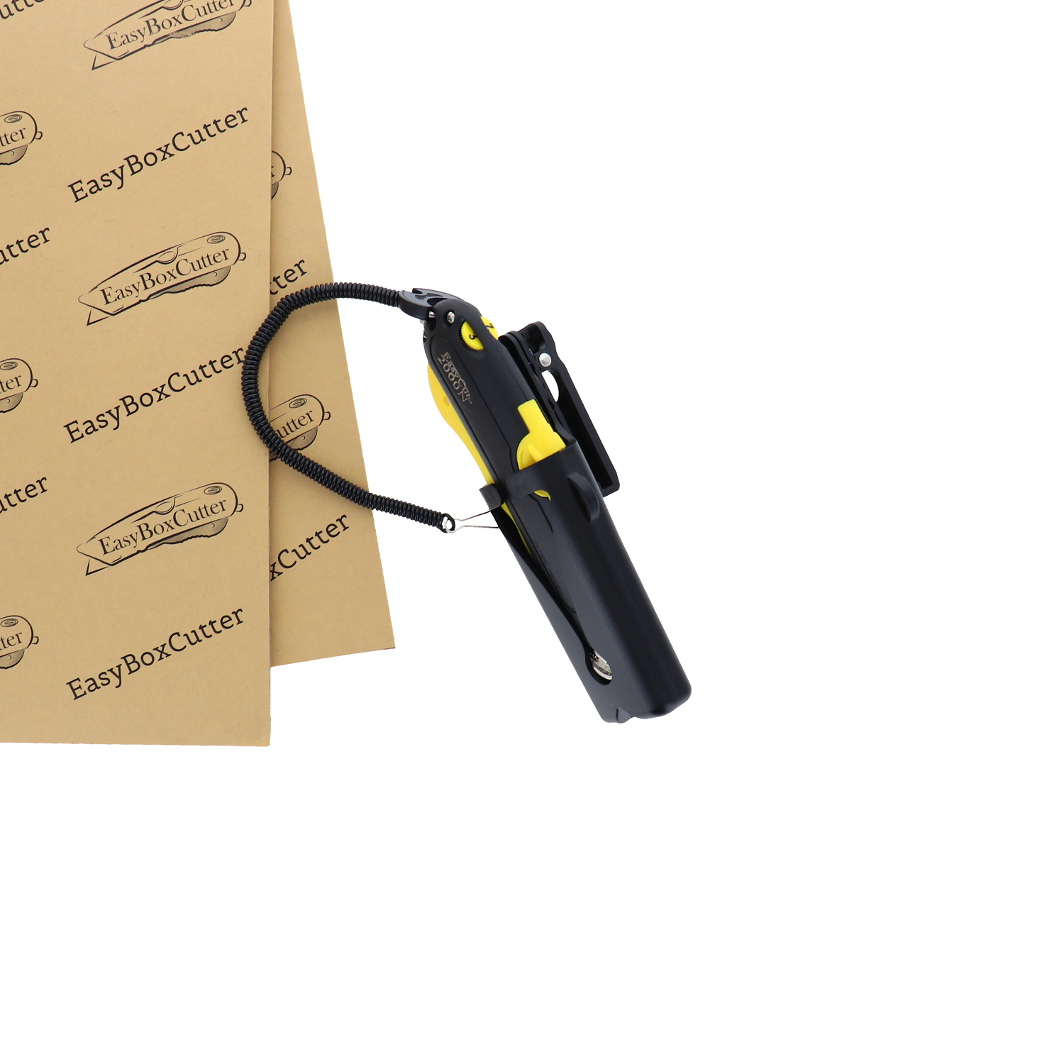 Easy Cut Safety Box Cutter Knife Easycut tool for work cutting Yellow 2000N