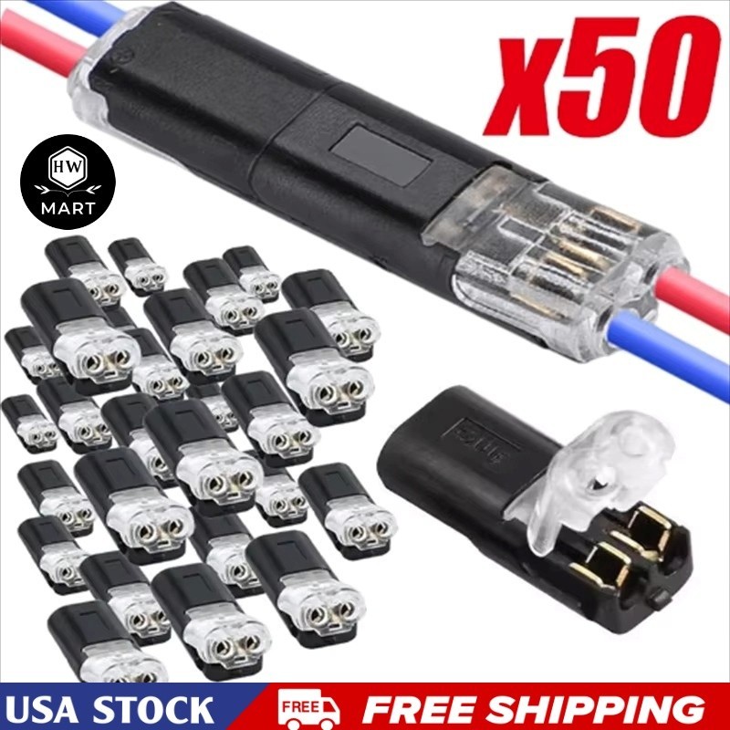 2 Pin Waterproof Electrical Connector Car Automotive Wire Plug Terminal