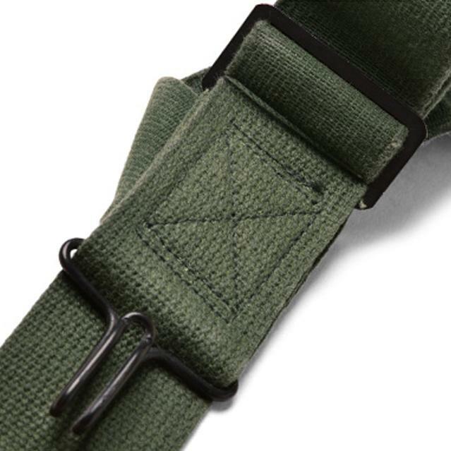 VINTAGE MILITARY ISSUE M-1950 TROUSER PANT SUSPENDERS ELASTIC OD GREEN USA MADE