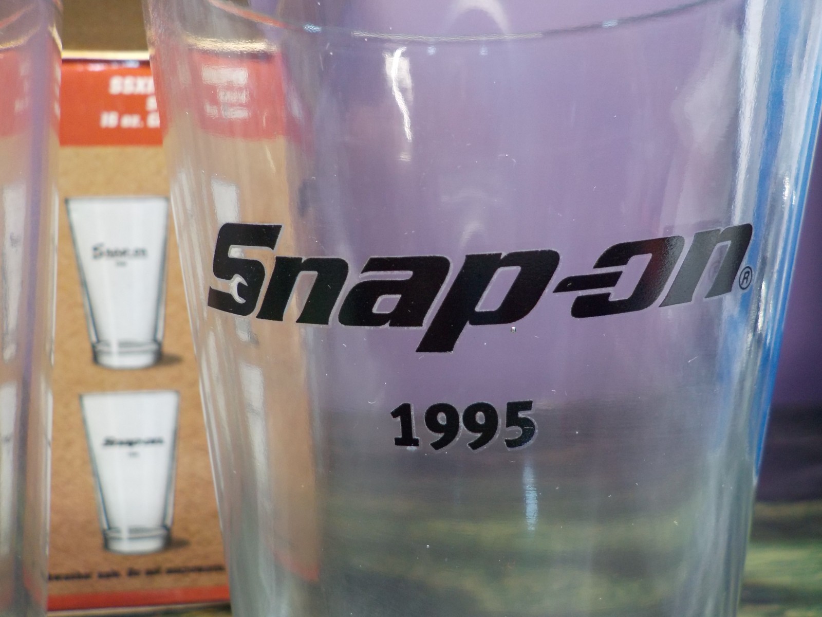 Snap-On Tools Pint Glass Limited Edition Set of 4 16 oz Glasses SSX15P110 - NEW