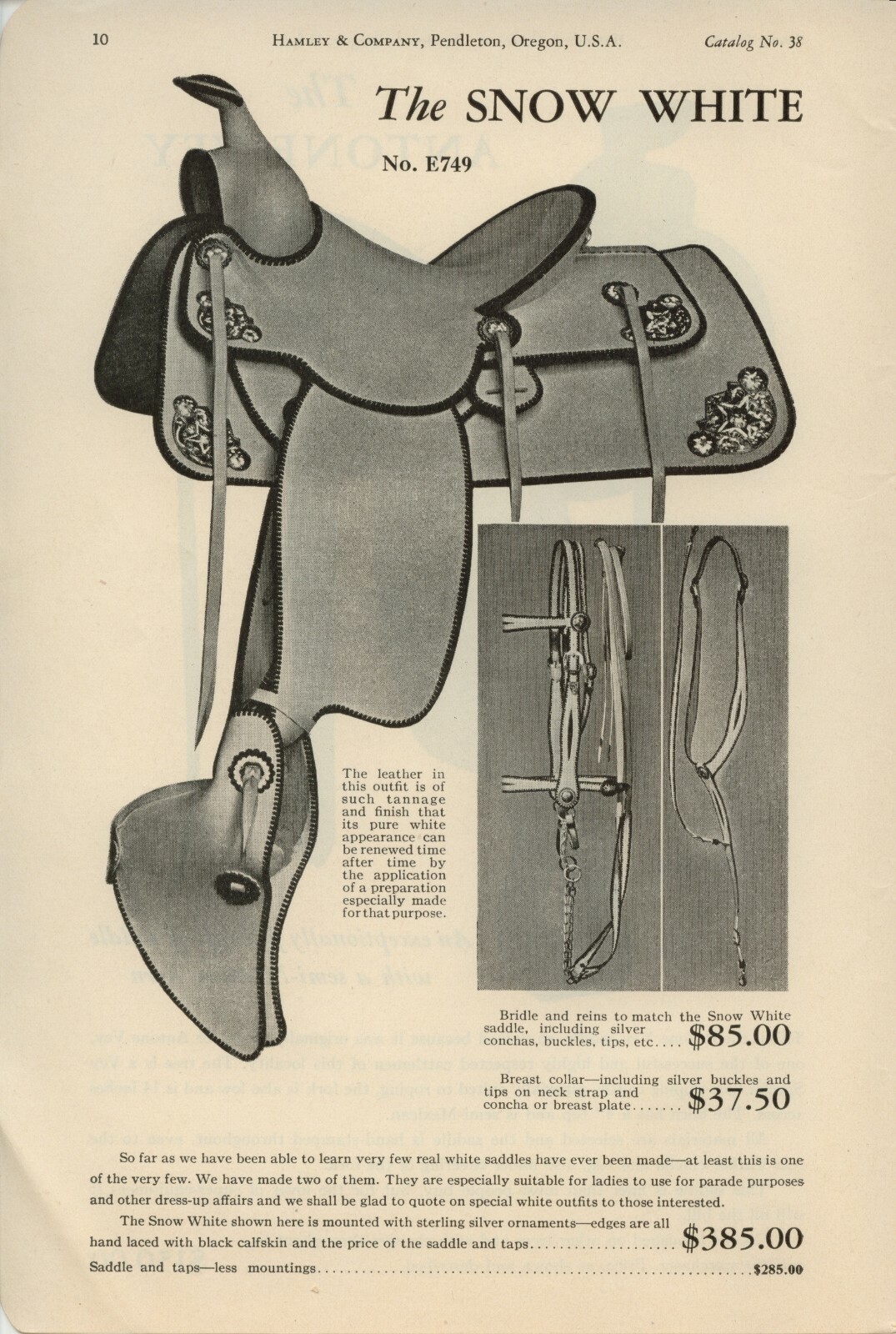 1938 Hamley's Catalog #38 on CD - Saddles, Spurs, Bits