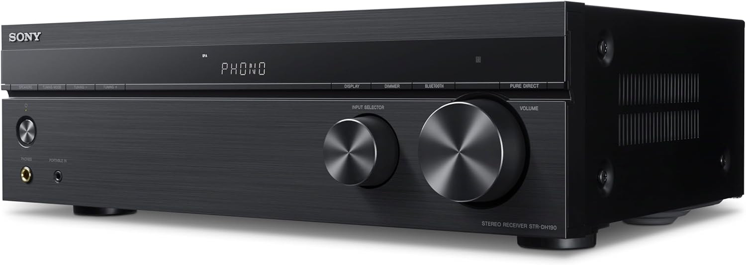 Sony 2-Channel Stereo Receiver with Bluetooth Phono & Aux Input *STRDH190