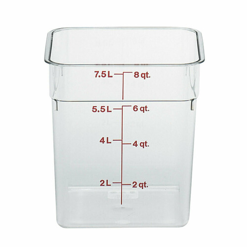New Cambro 8SFSCW135 Food Storage Container, (9557)