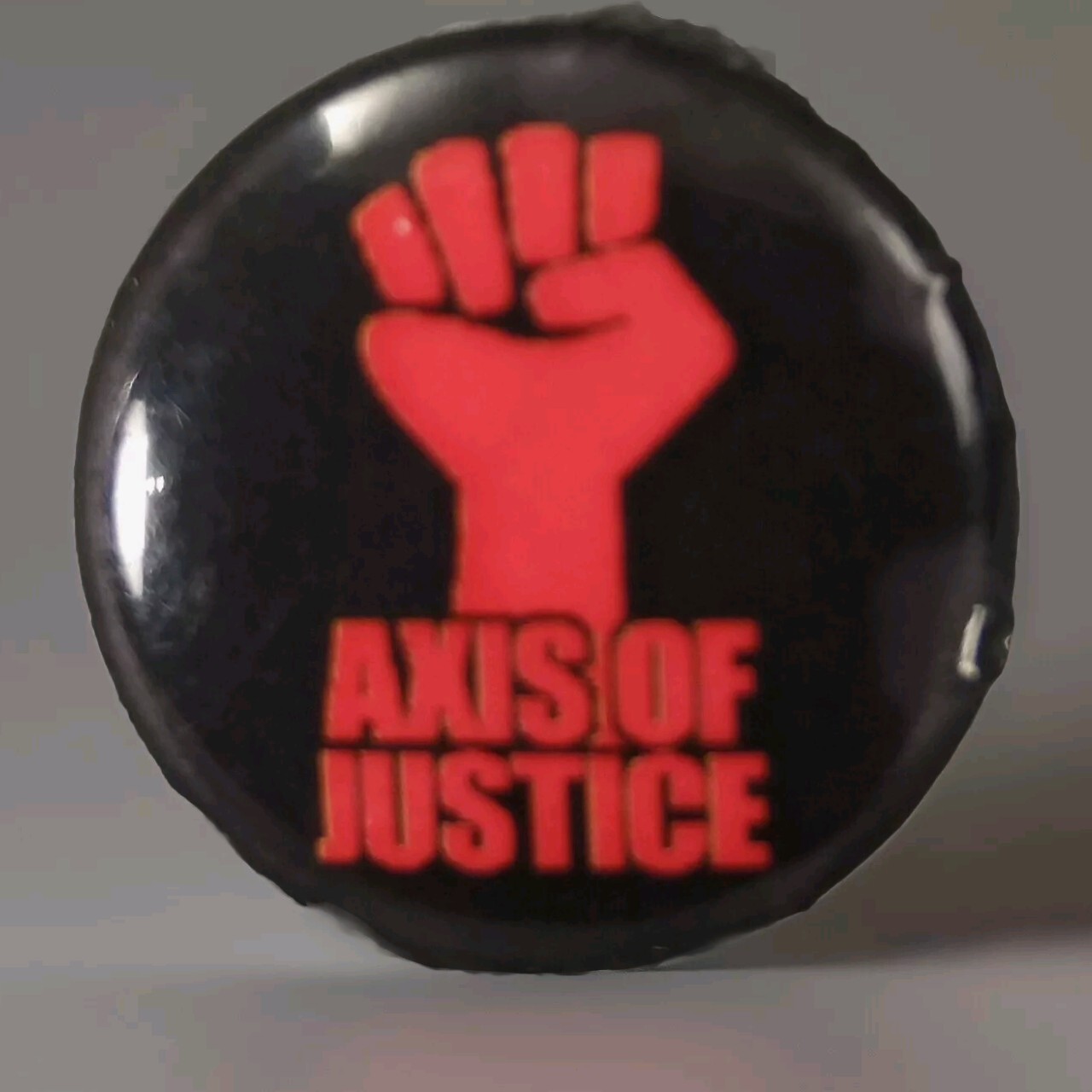 Axis Of Justice Pin Button Pinback Social Justice Serj Tankian Tom Morello Rare