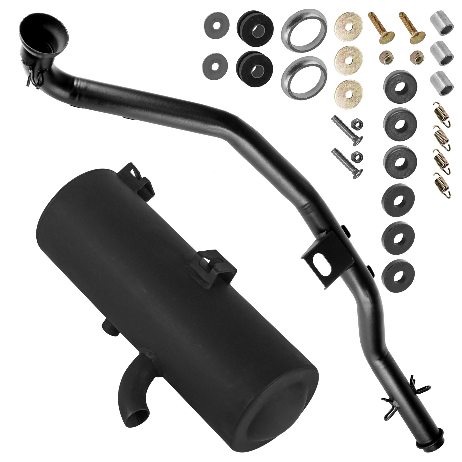 Exhaust Muffler & Pipe Kit fits Polaris Sportsman 500 / 500 HO 01-07 Except 6x6