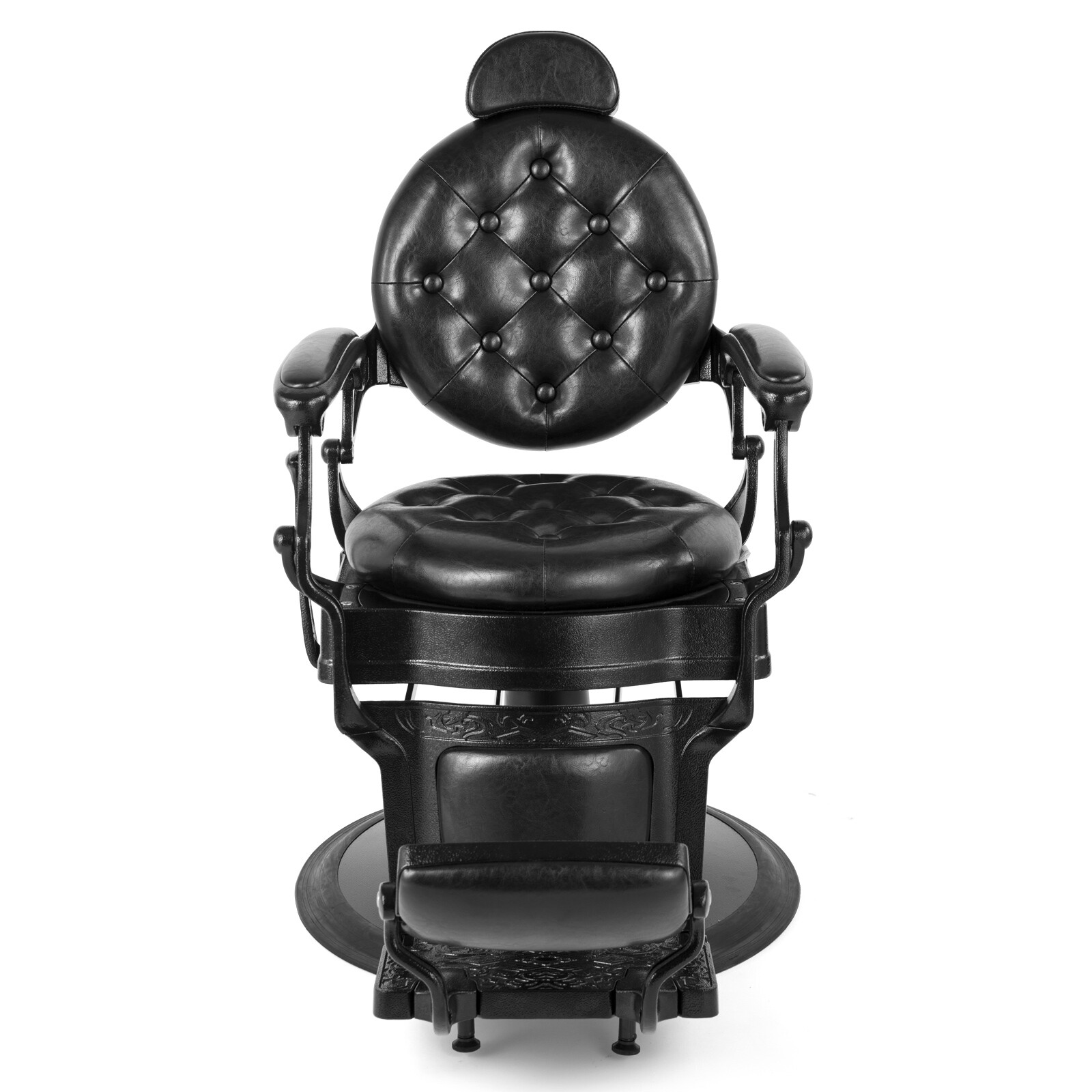 Vintage Black Heavy Duty Barber Chair Hydraulic Recline All Purpose Salon Beauty