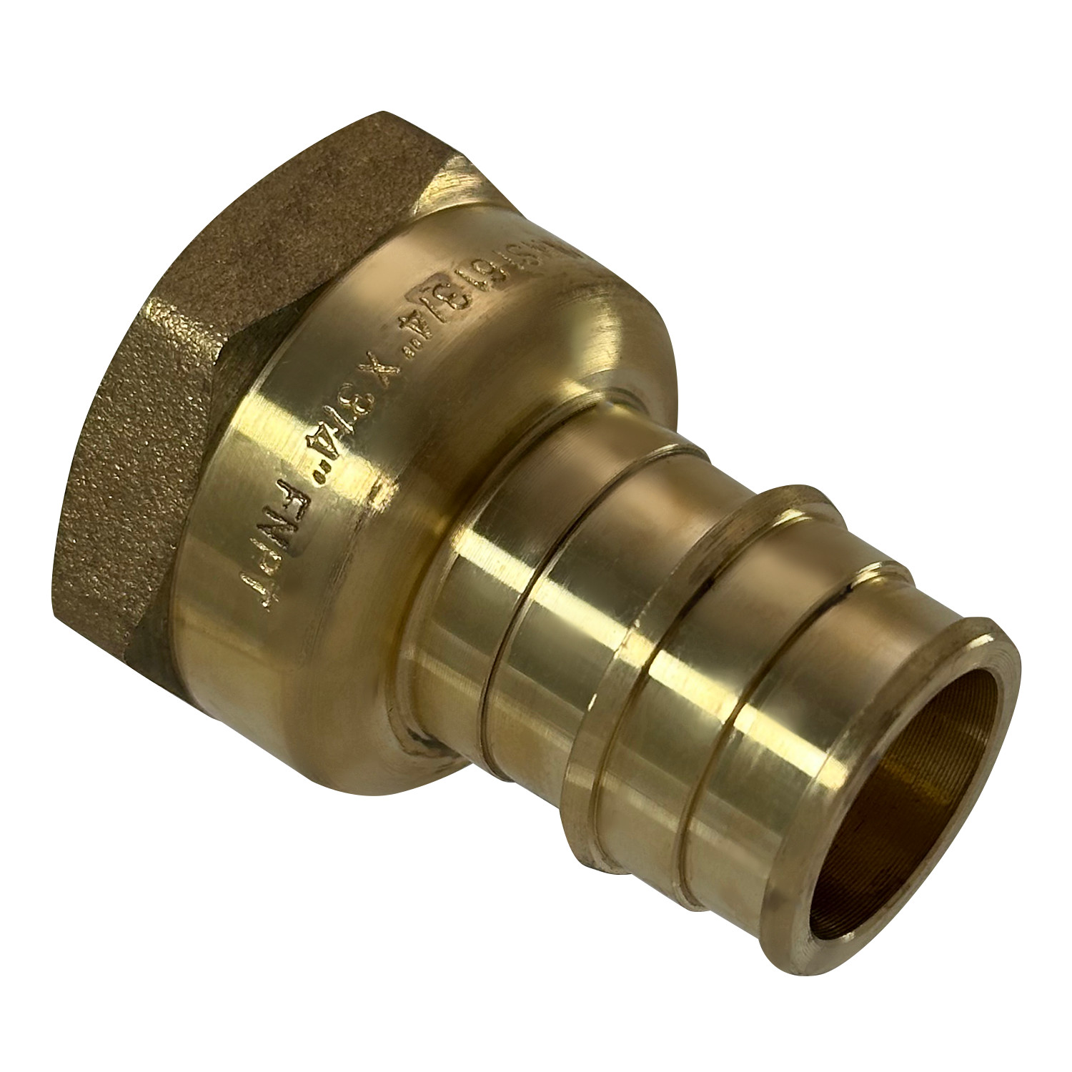25 Pack XFITTING 3/4" Pex A x 3/4" Female NPT Expansion Adapter, Lead Free Brass