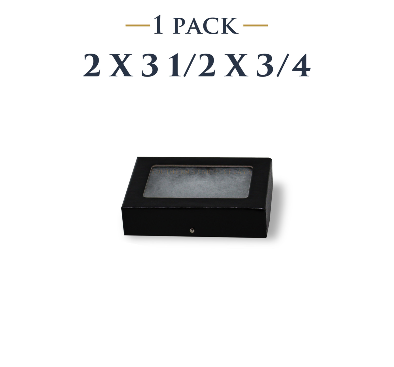 2 x 3 1/2 x 3/4 Riker Display Case Box for Collectibles Jewelry Arrowheads