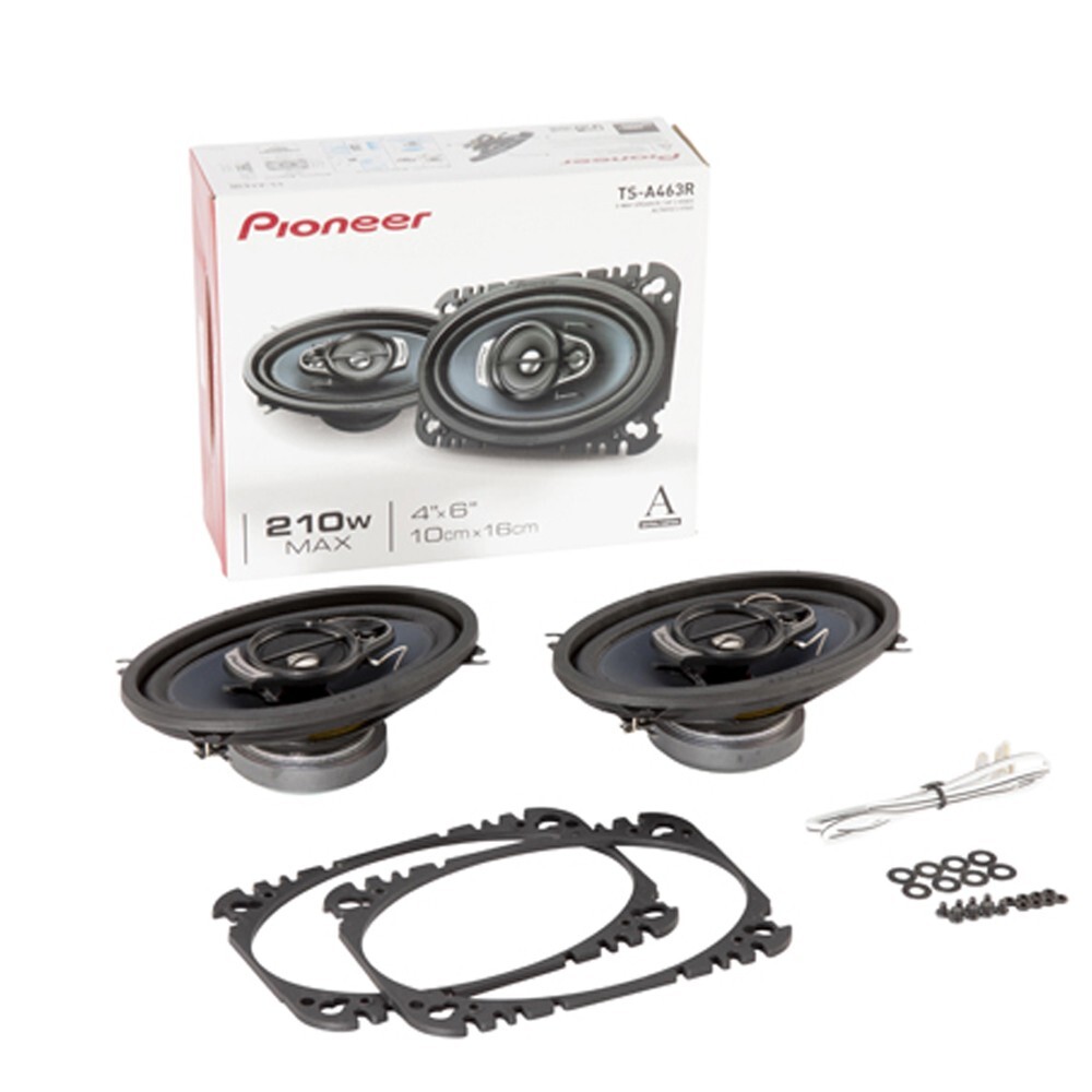 Pioneer 210W | 4"x6" 3-Way | Dash Speakers & kit | for 1997-2006 Jeep Wrangler