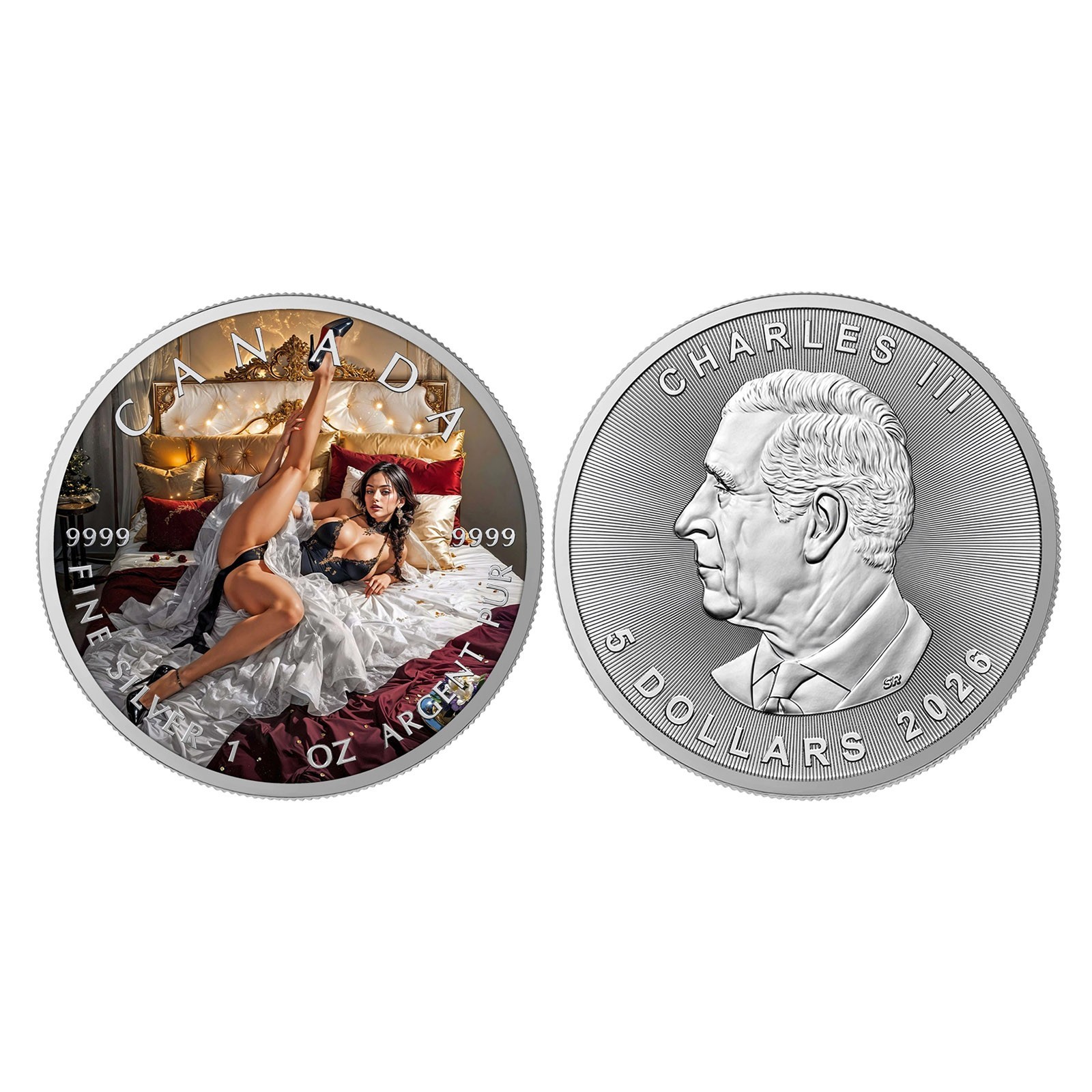 Canada 2026 Still Flexible? Naughty Sexy Temptation Silver-plated coins