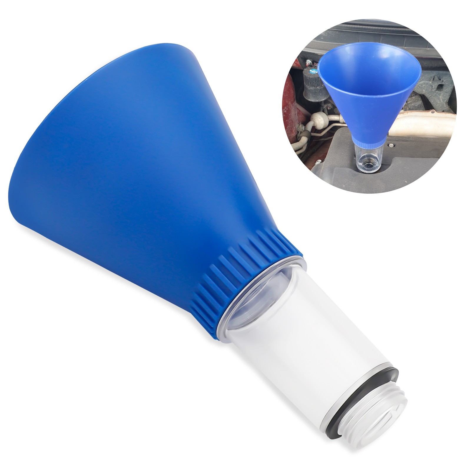 Hands Free Locking Oil Funnel No Spill Threaded Adapter for Toyota Lexus Scion