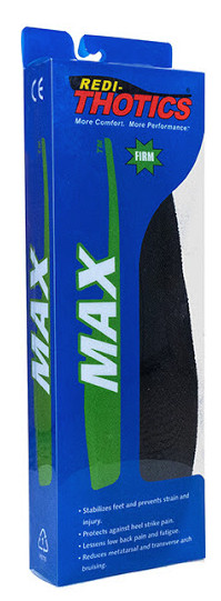 Redi-Thotics, Max Firm Orthotic Insoles, All Sizes, Brand New