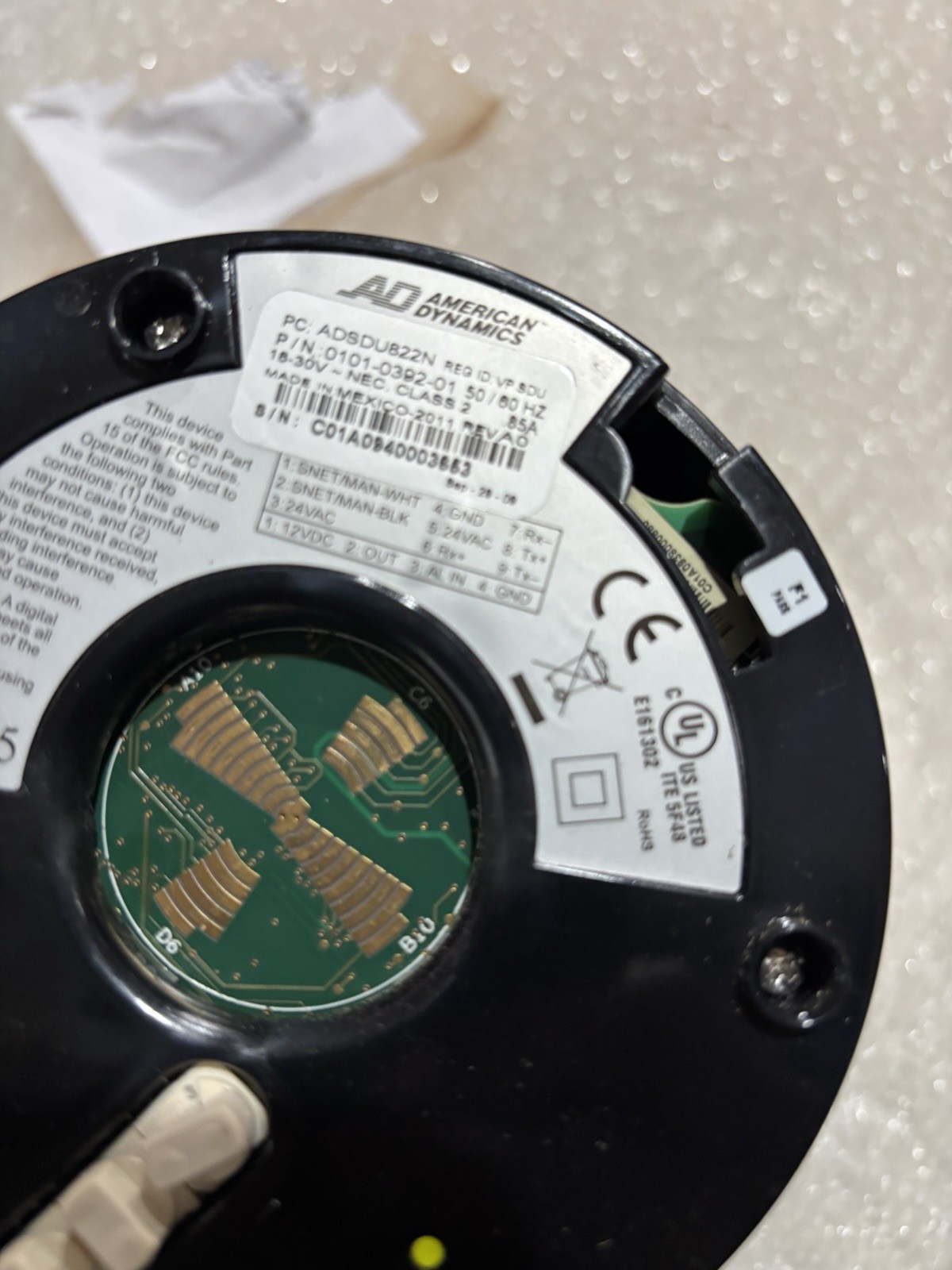 AMERICAN DYNAMIC SPEED DOME ULTRA 8 ADSDU8E22N, Tested working. PTZ is used