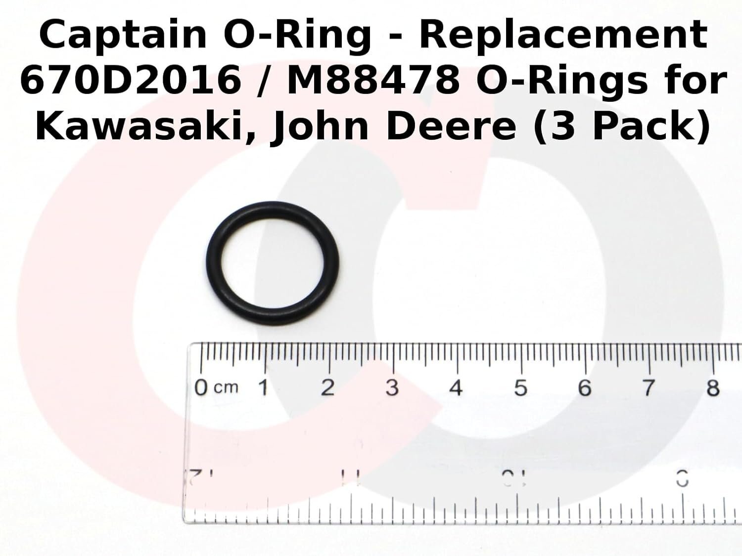 670D2016 / M88478 O-Rings for Kawasaki, John Deere (3 Pack)