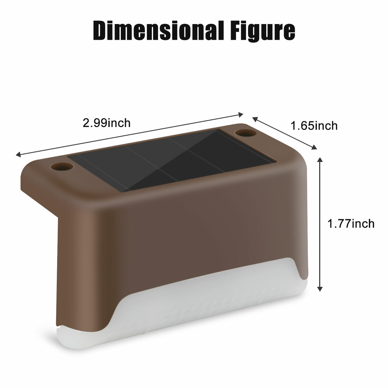 Outdoor Solar LED Deck Lights Garden Path Patio Pathway Stairs Step Fence Lamp