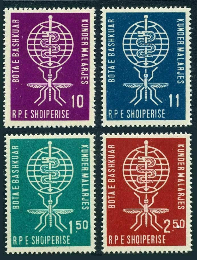 Albania 1962 Malaria Set #609 - 612 Mint Never Hinged Complete