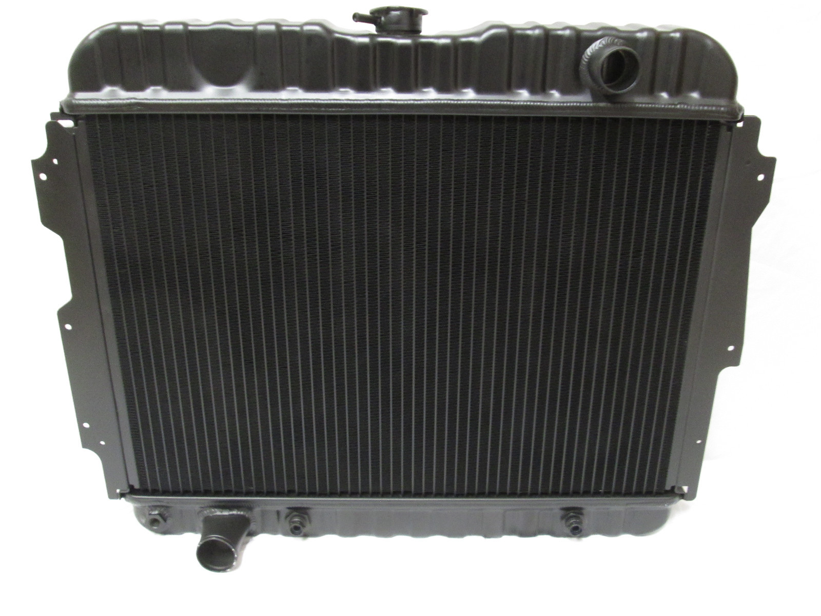 1966-72 Mopar B & E Body Black Aluminum 26" Radiator Roadrunner Challenger Cuda