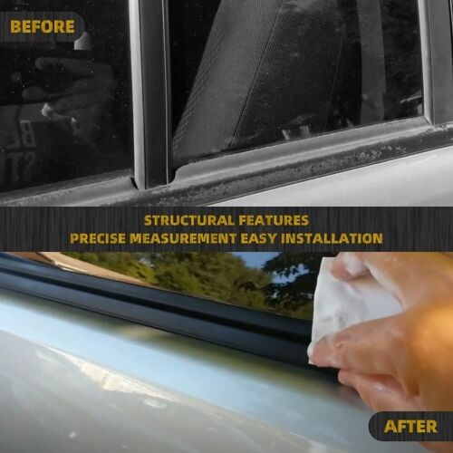 For 2016-2021 Honda Civic Sedan 4pcs Weatherstrip Window Moulding Trim Seal Belt