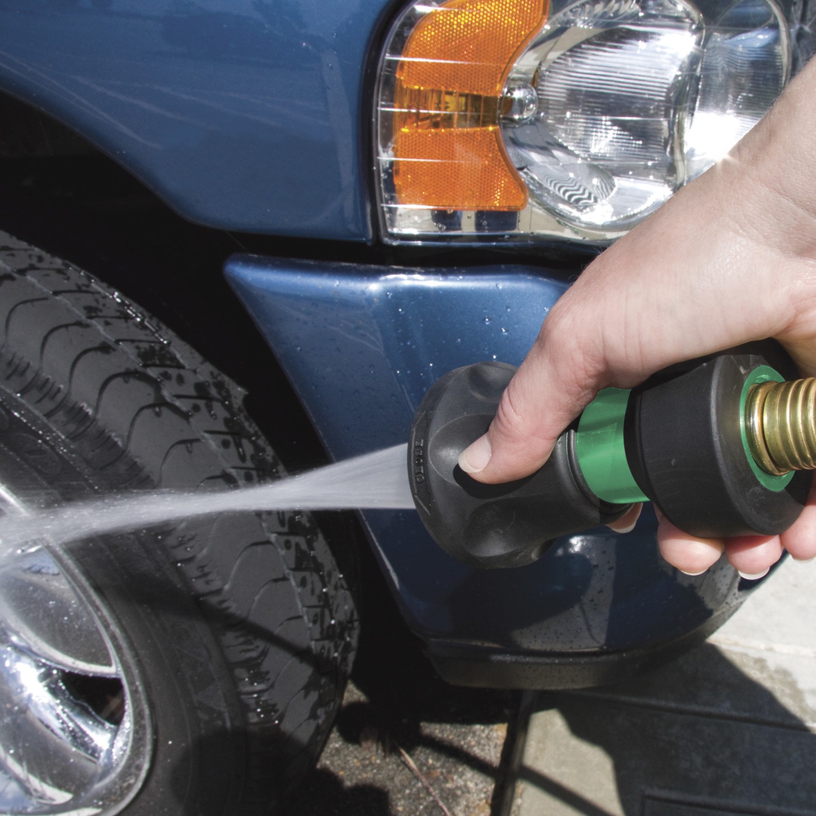 Bon Aire Ultimate Garden Hose Nozzle With Adjustable Spray, Aluminum, Model#