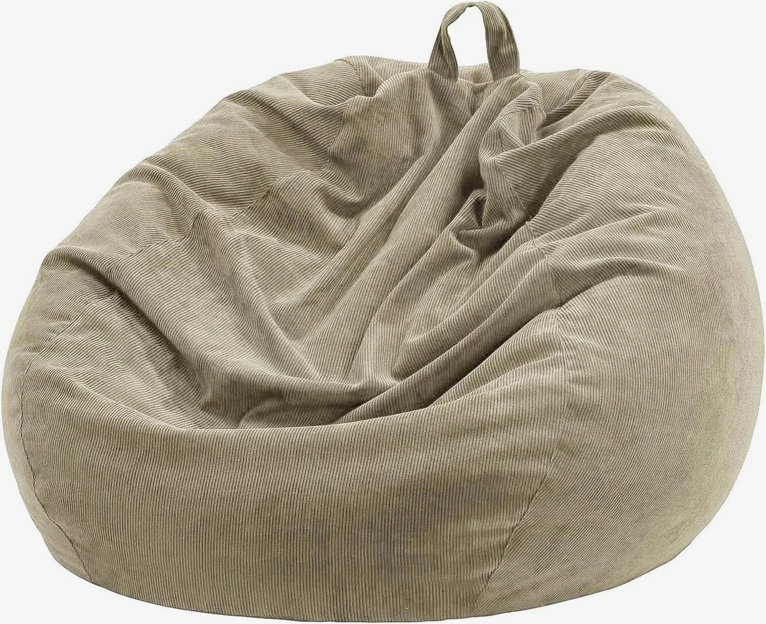 Adjustable Bean Bag Chair Cover 35" - Corduroy for Gaming & Relaxation