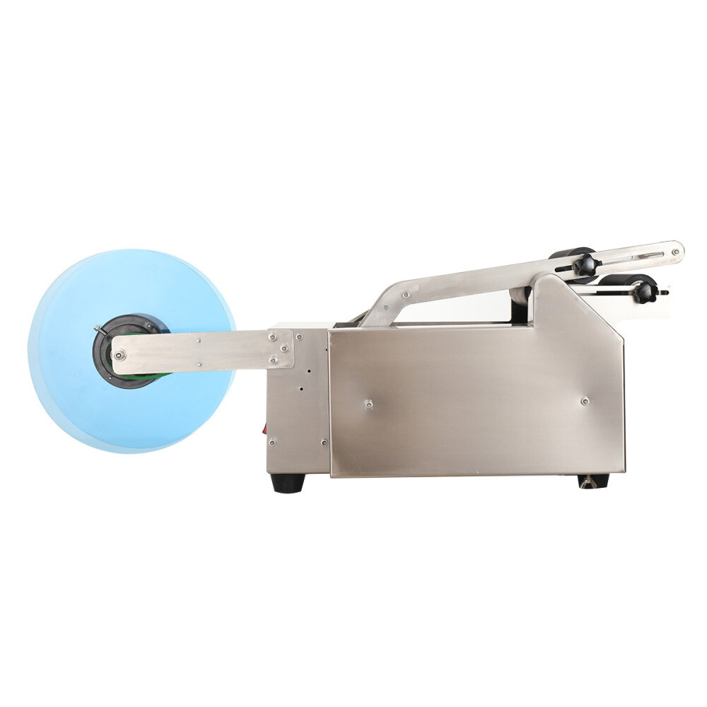 Semi-Automatic Round Bottle Labeling Machine, φ0.6-4.7" Adjustable Labeler