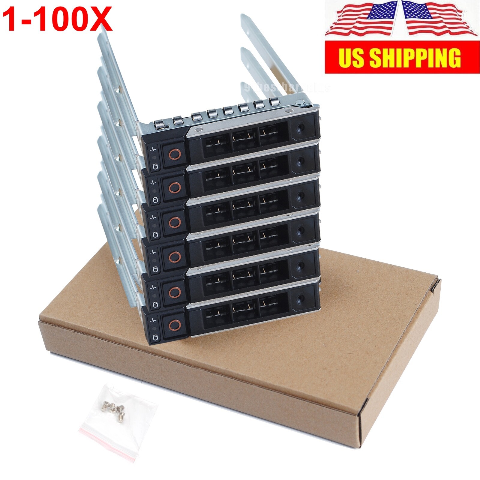 Lot 2.5" Drive Tray Caddy for Dell Poweredge R640 R740 R440 R450 R650 R750 R660